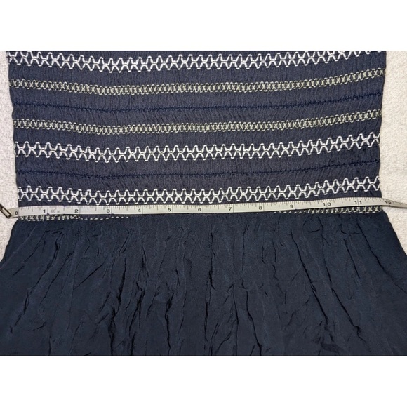 Anthropologie Saturday Sunday Gray White Fit and Flare Dress - Picture 11 of 11